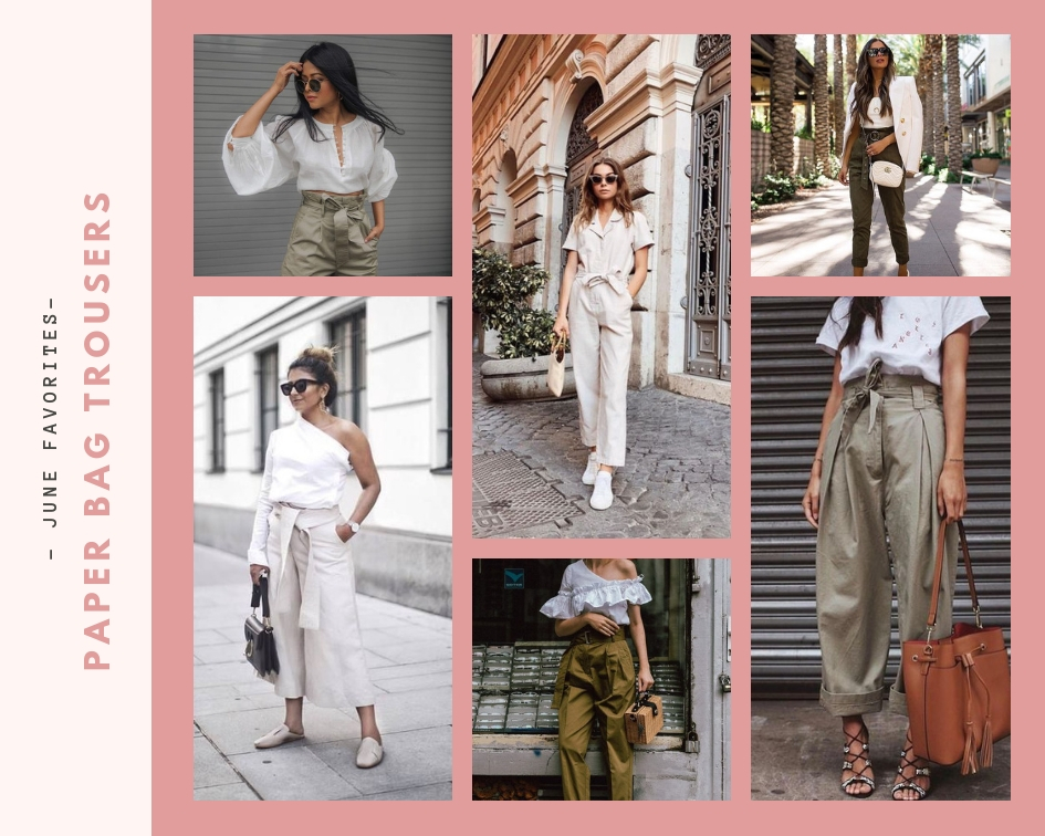 Paper bag trousers summer trend